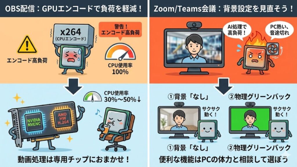 OBSでの配信やZoom会議を快適にする設定