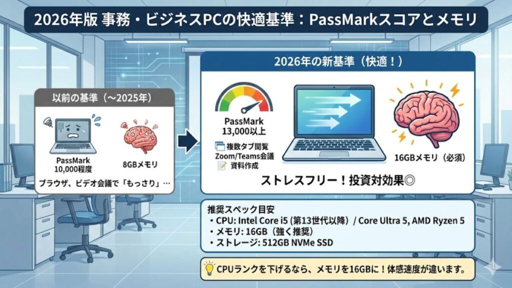 用途別に判断するCPU速度の目安と推奨基準