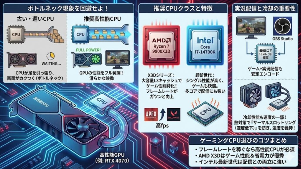 ゲーミングや実況配信を支える推奨性能