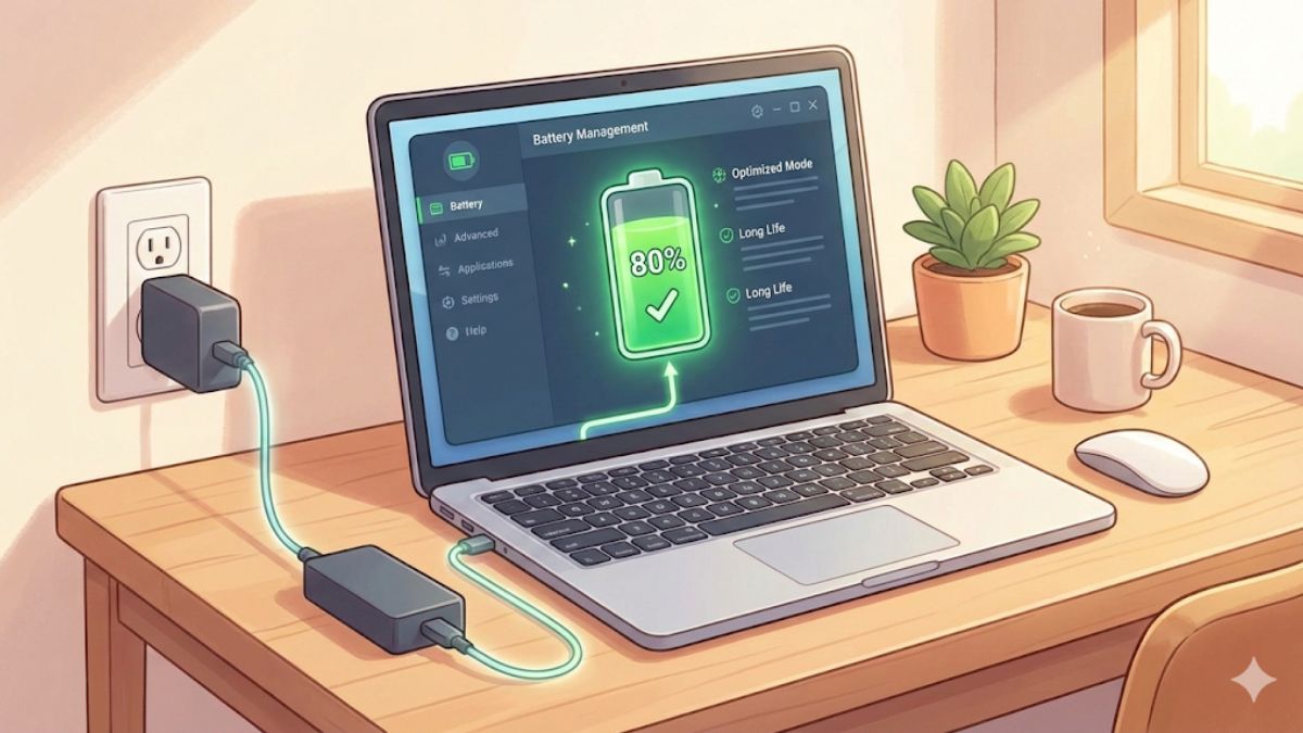 ノートパソコンACアダプターつなぎっぱなしで寿命は縮む？最適設定を解説