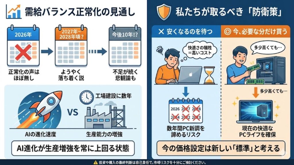 今後の買い時はいつか需給バランスの正常化時期