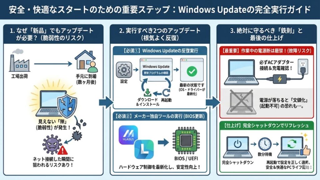 脆弱性を排除するWindows Updateの実施