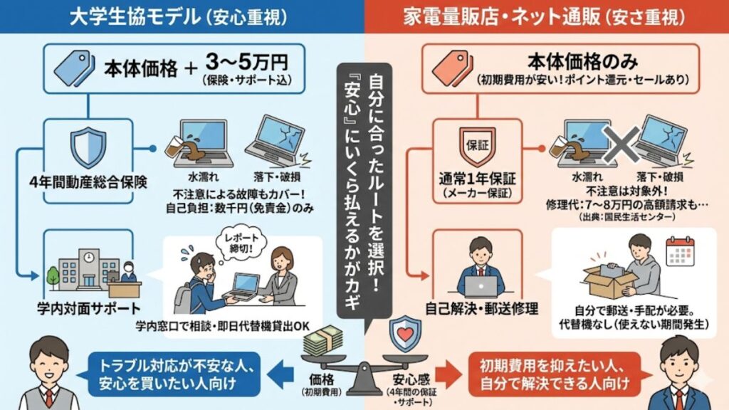 安く買うために知るべき大学生のノートパソコン相場