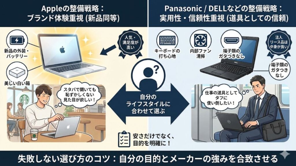 ノートパソコン整備済み品とは？失敗しない選び方のコツ