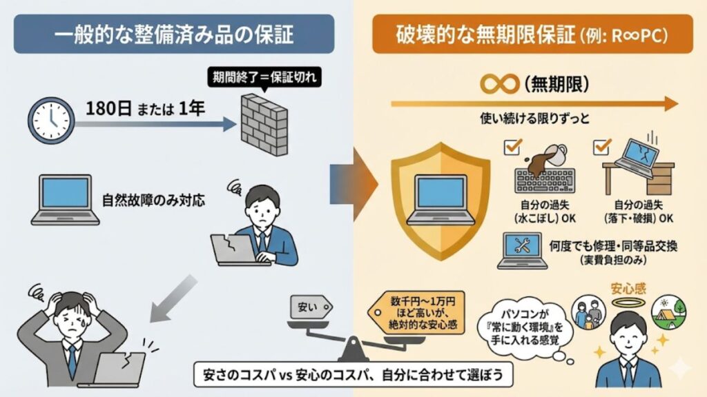 無期限保証を提供するショップの破壊的サービス