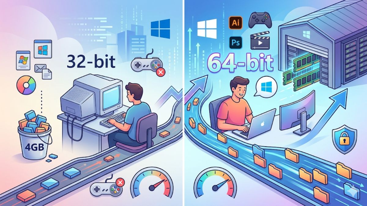 Windows 32bitと64bitの違いを徹底解説！確認や移行の注意点