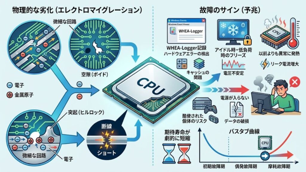 CPUの中古のデメリットと物理的な寿命のリスク
