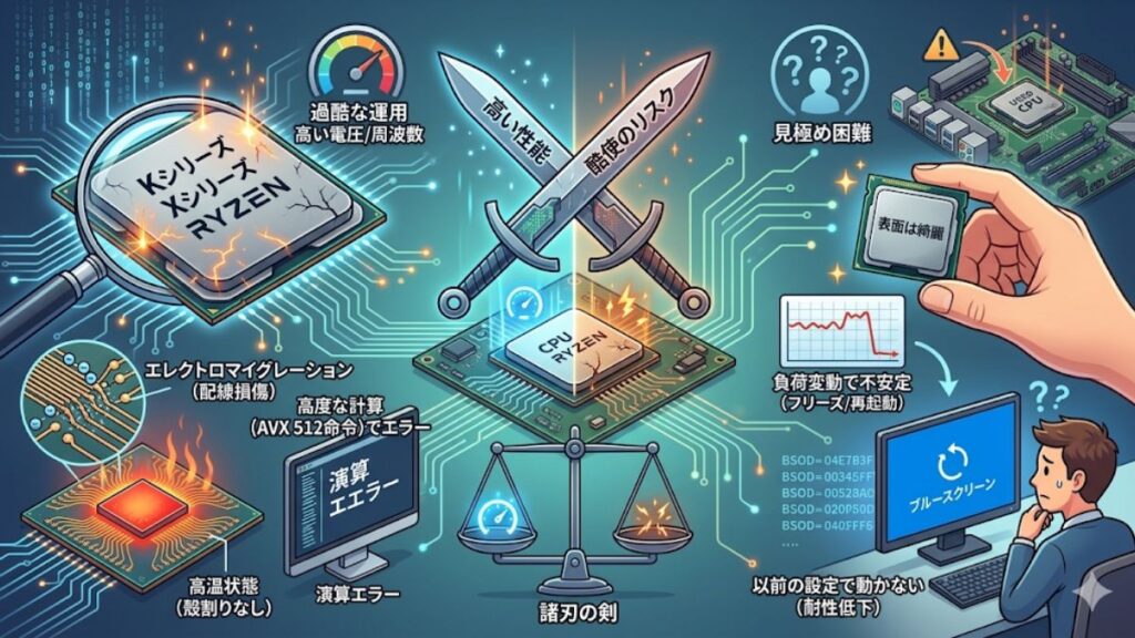 オーバークロック個体が抱える動作の不安定さ