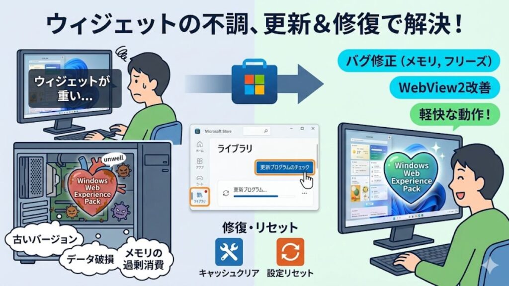 Windows Web Experience Packが重い時の更新