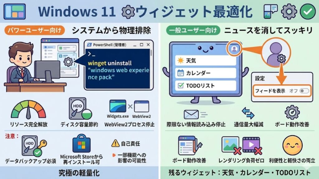 Windows 11のウィジェットを完全削除する方法