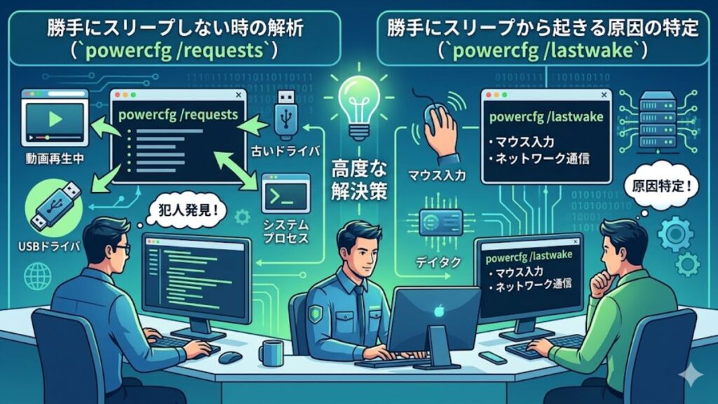 Windowsをスリープさせない高度な解決策