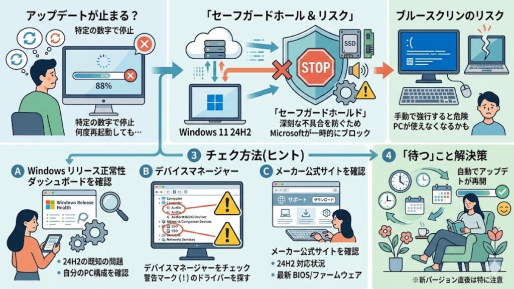24H2の更新でセーフガードを確認する