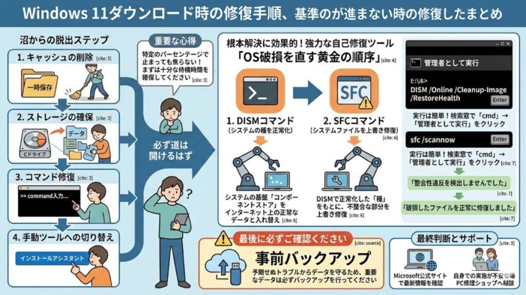 windows11 ダウンロード 進まないまとめ