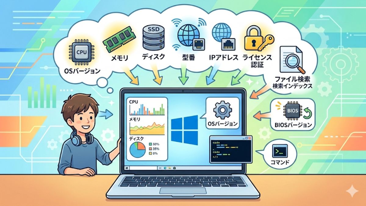 Windowsで何か調べる？スペックや内部情報の確認術まとめ