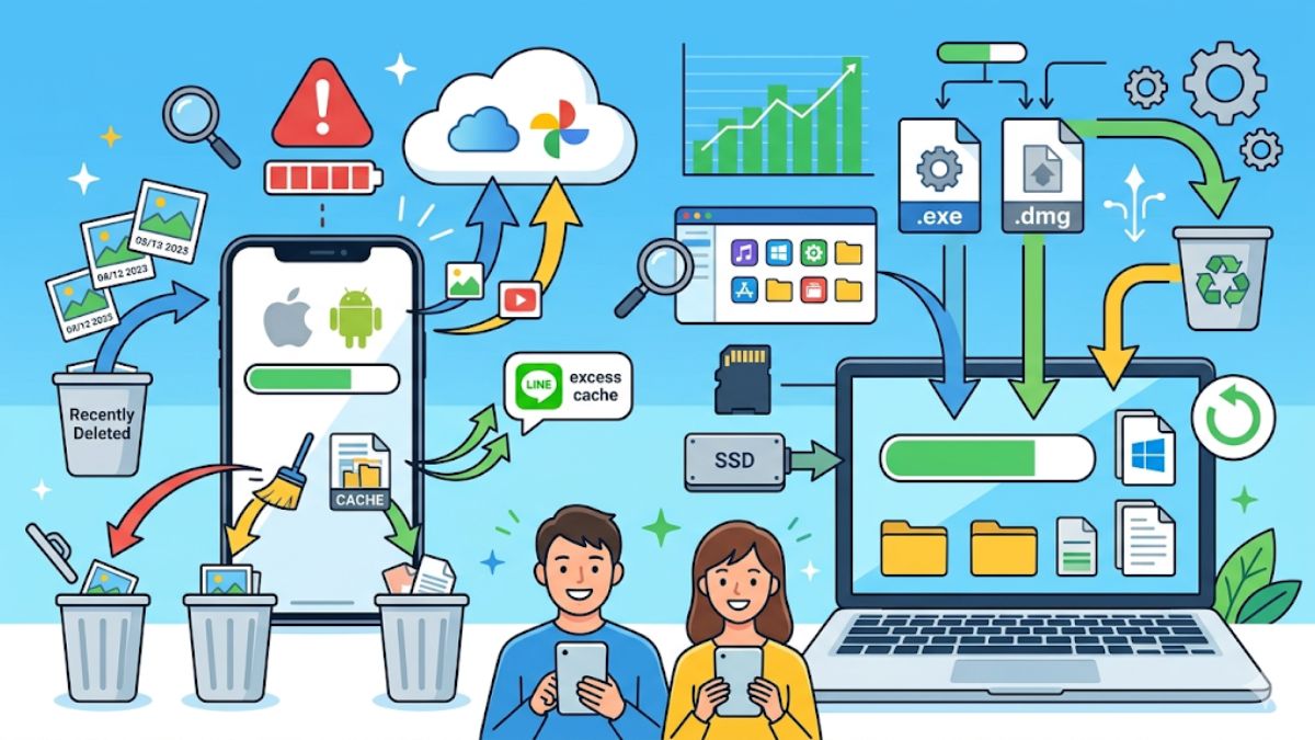 ストレージがいっぱいです！今すぐ試したい対処法を徹底解説