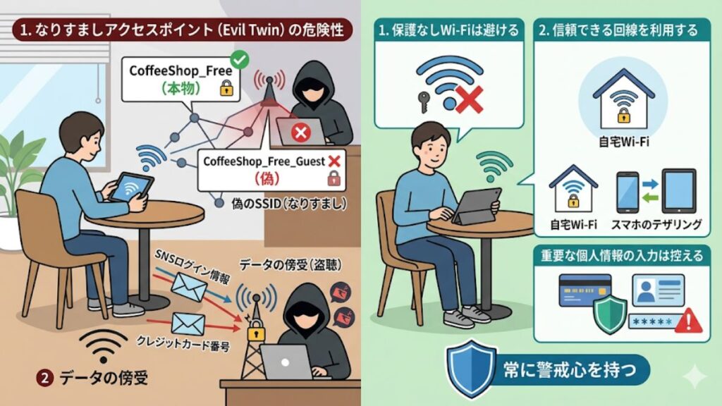 タブレットのwifiモデルとは表裏一体のリスク
