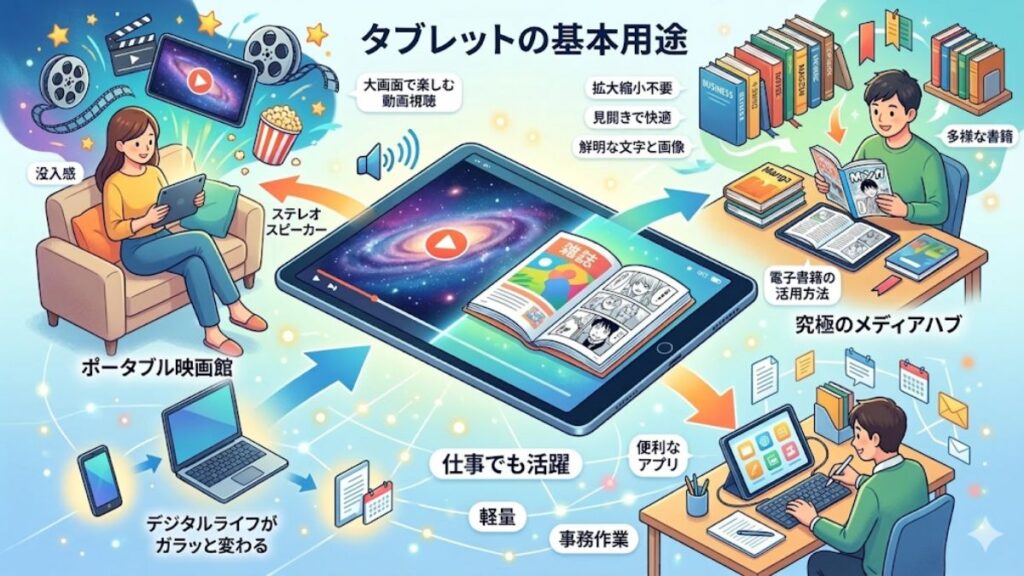 娯楽から仕事までタブレットでできることの基本