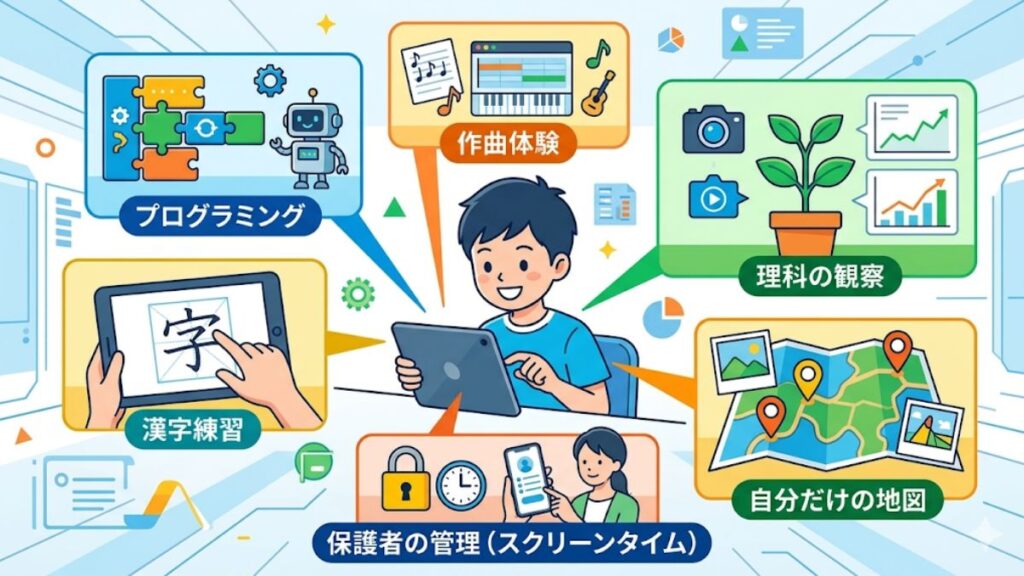 ライフスタイル別タブレットでできることの具体例