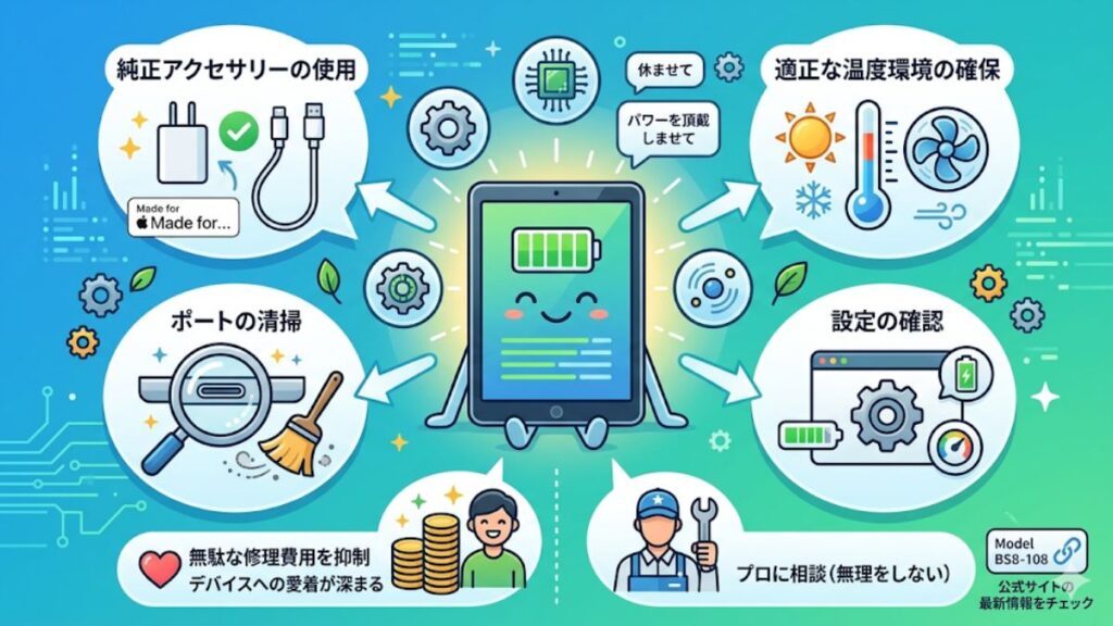 タブレットの充電停止中に関する解決策のまとめ
