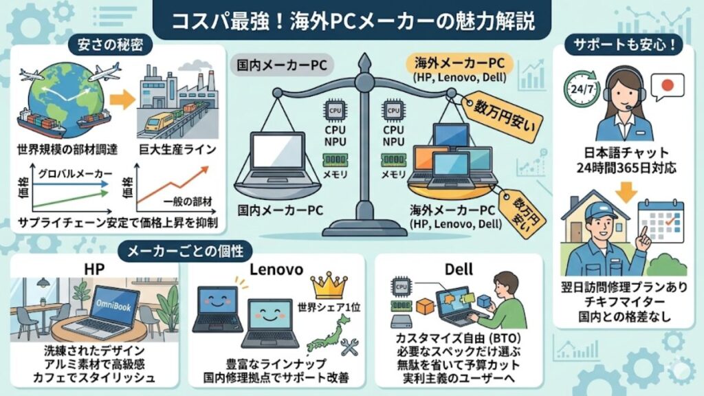 安いのに高性能な海外メーカーの魅力