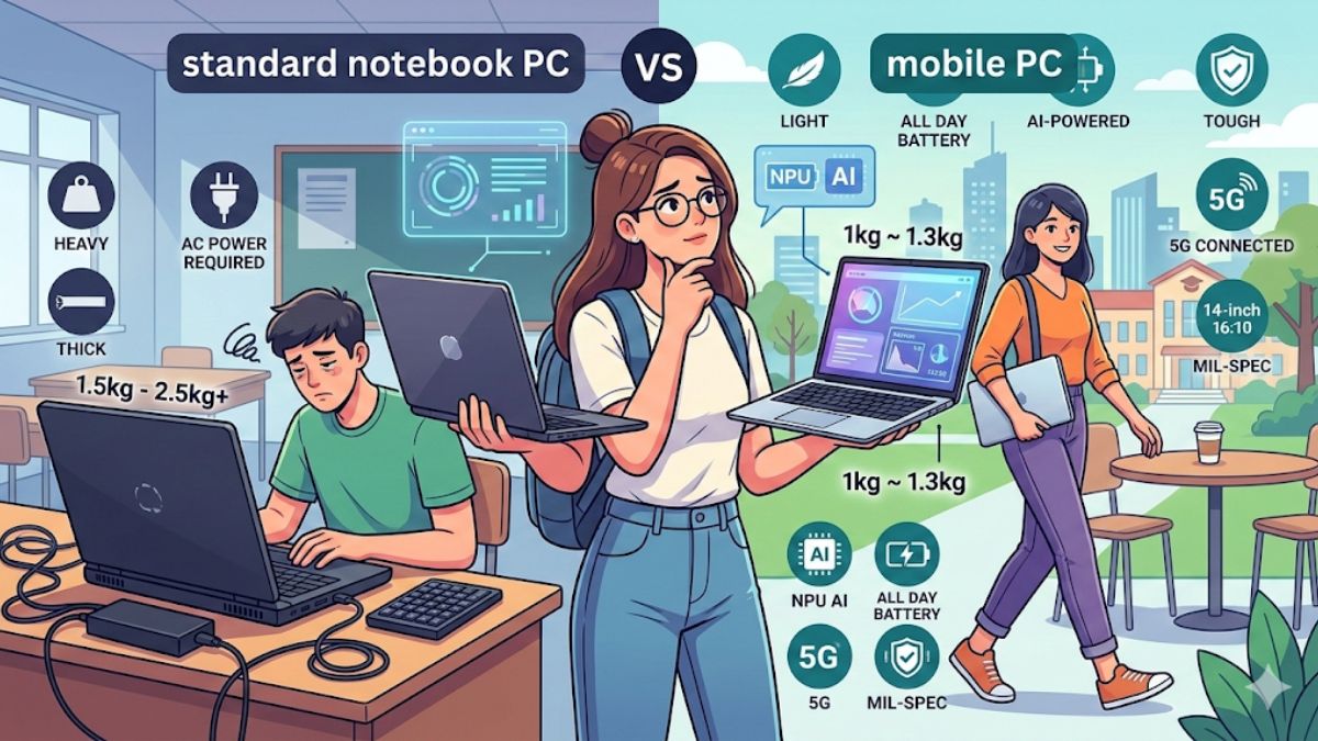 2026年版｜ノートパソコンとモバイルパソコンの違いとAI PCの最新基準