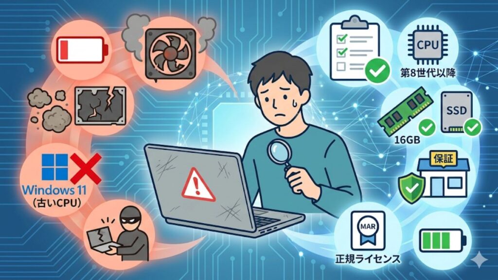 ノートパソコンの中古はやめとけ？失敗しない選び方と2026年の基準
