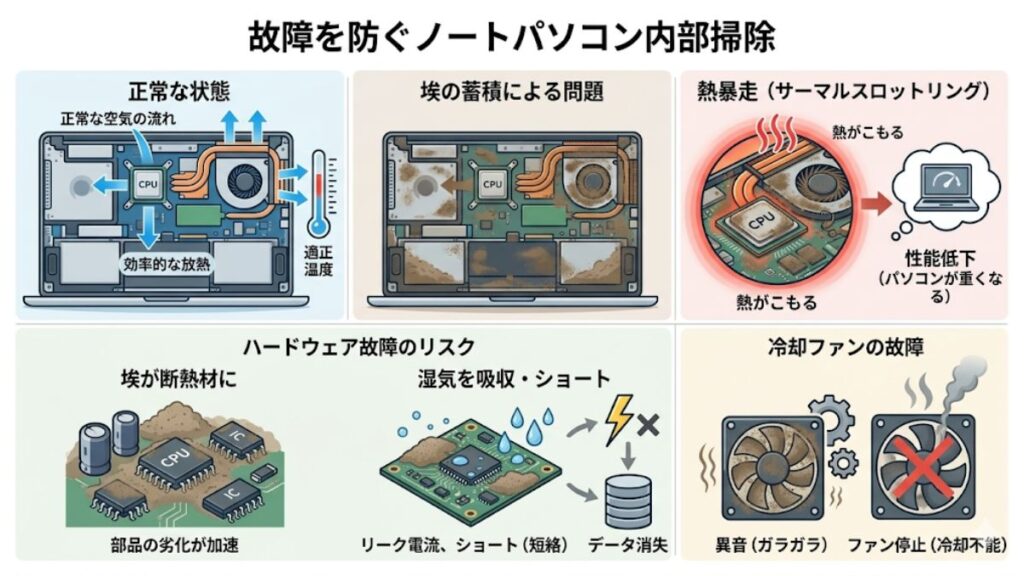 故障を防ぐノートパソコンの内部掃除の基本と準備