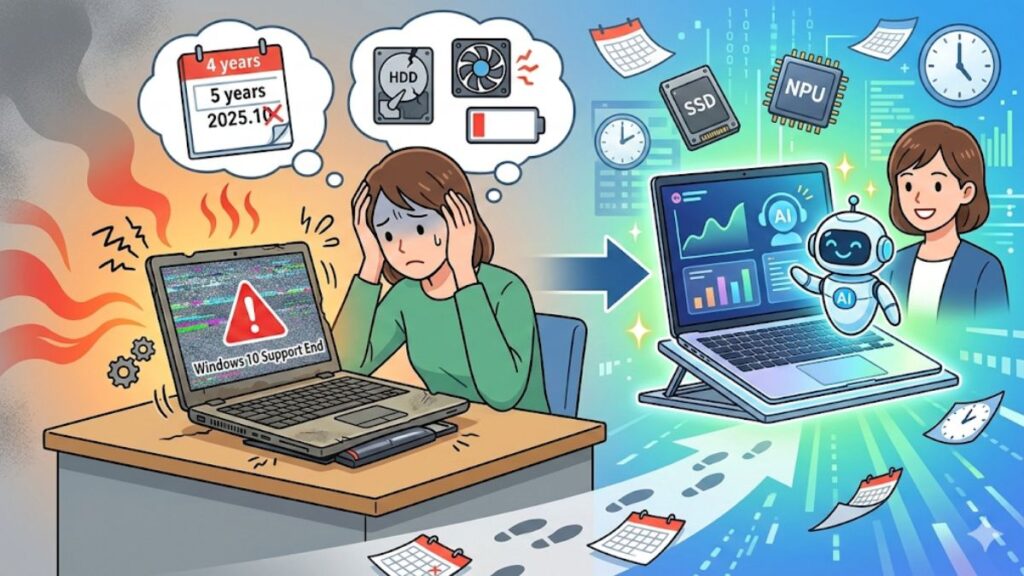 ノートパソコンの耐用年数は？買い替え時期を見極める最新ガイド