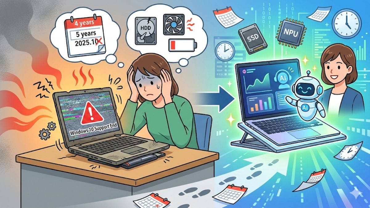 ノートパソコンの耐用年数は？買い替え時期を見極める最新ガイド