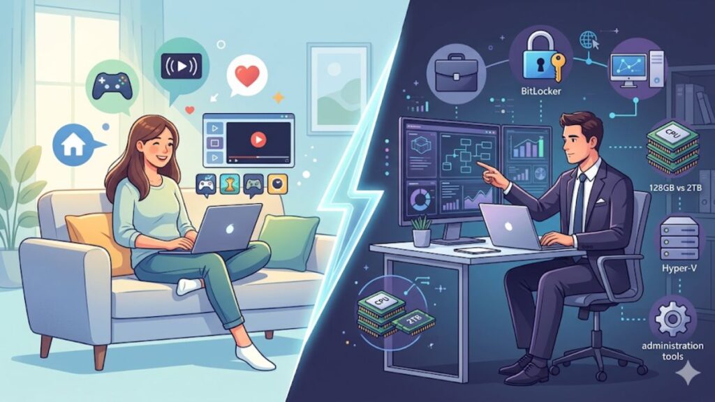 結局どっち？Windows HomeとProの違いを徹底比較！