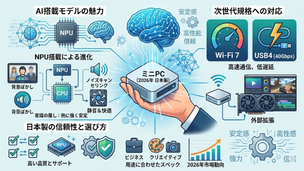 2026年ミニPCでおすすめな日本製モデルの選び方