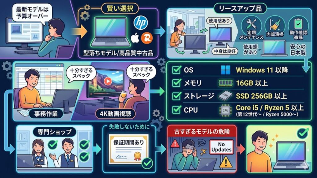 安い価格でも高品質な中古や型落ちの活用法