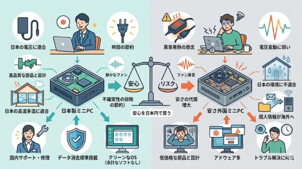 失敗しないミニPCのおすすめを日本製から探すコツ