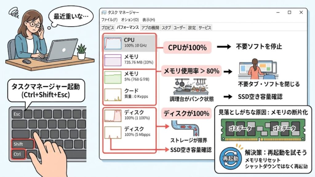 パフォーマンス低下時のボトルネック確認方法