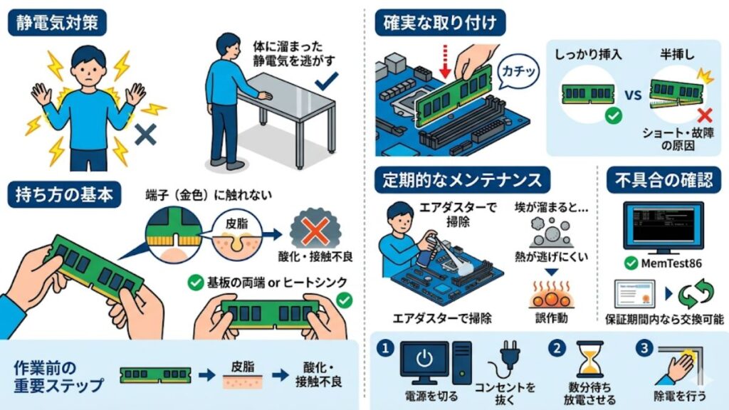 故障を未然に防ぐための正しい取り扱い方法