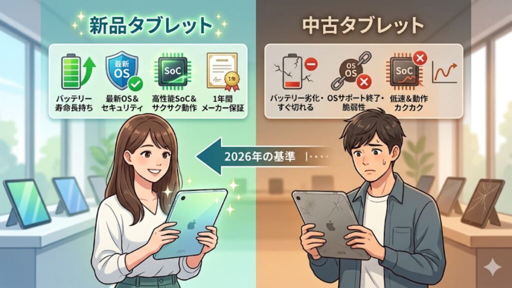 失敗しないタブレットで安い新品を選ぶための基礎知識